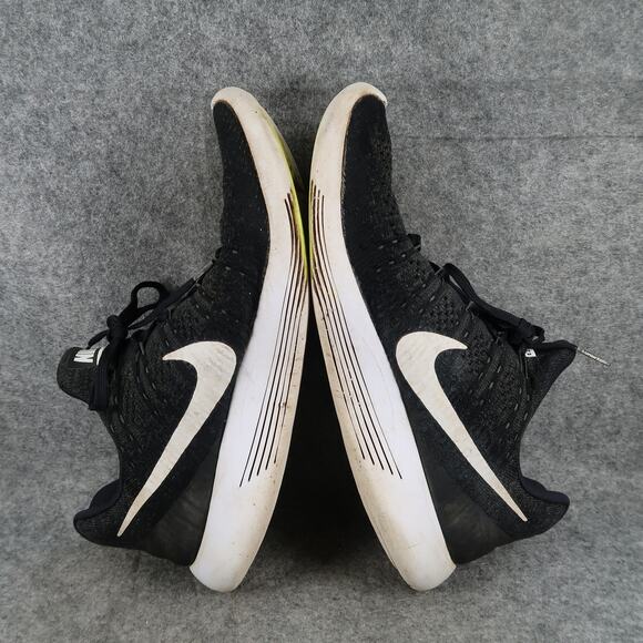 Nike Shoes Mens 7 Lunarepic Flyknit 2 Athletic Trainer Running Sneaker Black - Picture 9 of 12